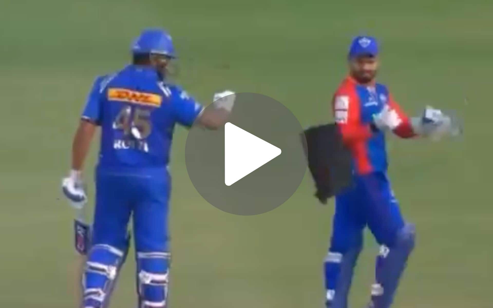 [Watch] Rohit Sharma, Rishabh Pant 'Play With A Kite' Amidst DC Vs MI IPL 2024 Match